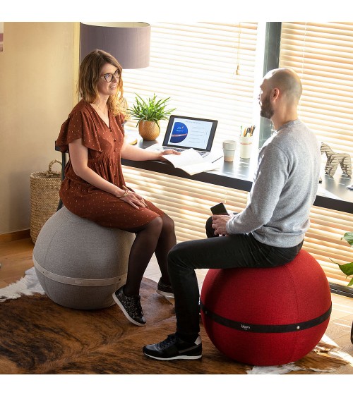 Bloon Original Rosso Passione - Sedia ergonomica Bloon Paris palla da seduta pouf gonfiabile