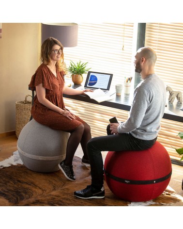 Bloon Original Rosso Passione - Sedia ergonomica Bloon Paris palla da seduta pouf gonfiabile