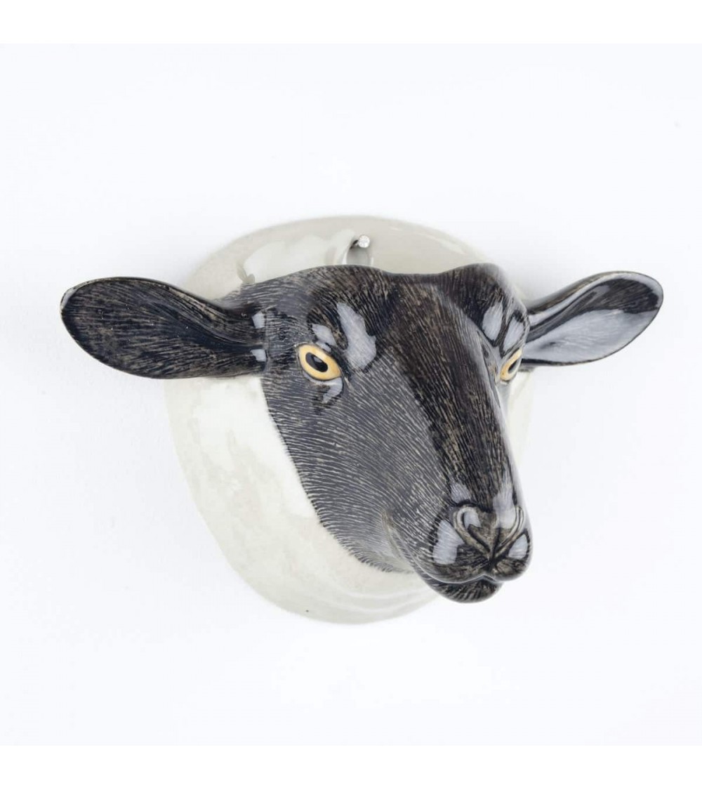 Black faced suffolk sheep - ceramic Wall Vase Quail Ceramics table flower living room vase kitatori switzerland