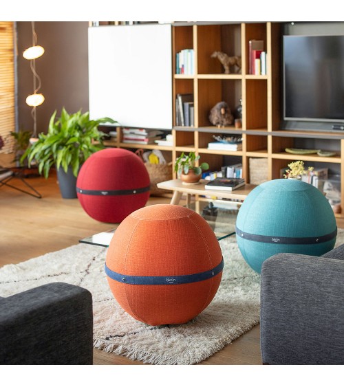 Bloon Original Rosso Passione - Sedia ergonomica Bloon Paris palla da seduta pouf gonfiabile