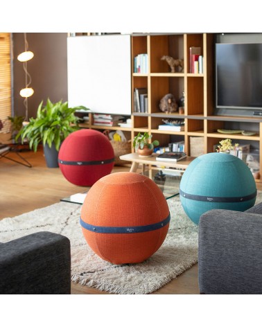 Bloon Original Rosso Passione - Sedia ergonomica Bloon Paris palla da seduta pouf gonfiabile