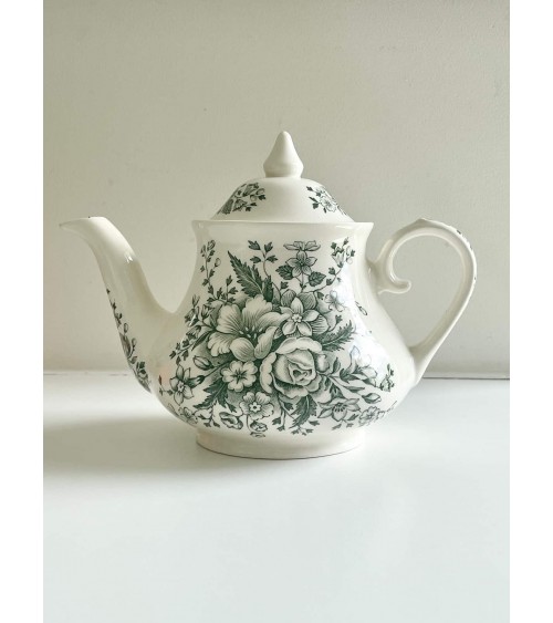 Théière, sucrier et pot à lait - Kew Gardens - English Ironstone kitatori meuble vintage shop online boutique suisse