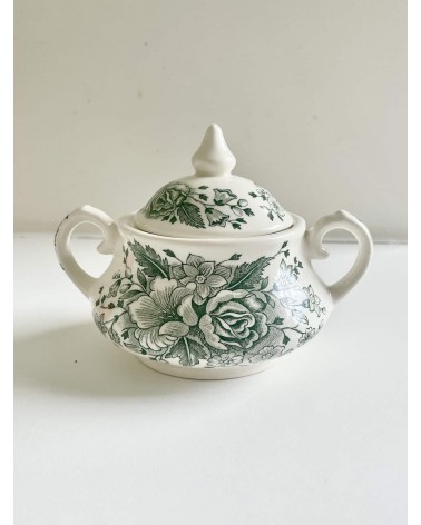 Théière, sucrier et pot à lait - Kew Gardens - English Ironstone kitatori meuble vintage shop online boutique suisse