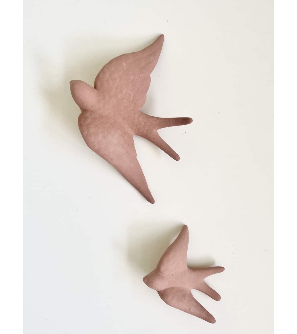 Rondine in terracotta - Decorazione murale