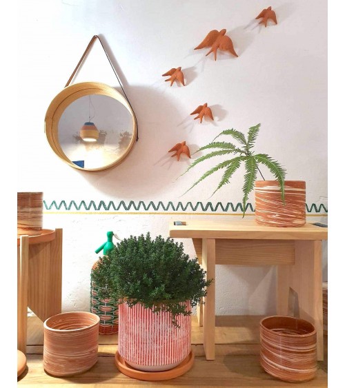 Rondine in terracotta - Decorazione murale