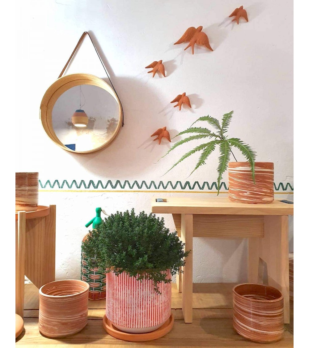 Rondine in terracotta - Decorazione murale