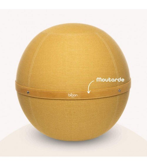 Ceinture pour siège ballon Bloon Paris - Moutarde Bloon Paris ergonomique swiss ball bureau d'assise