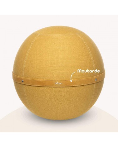 Ceinture pour siège ballon Bloon Paris - Moutarde Bloon Paris ergonomique swiss ball bureau d'assise