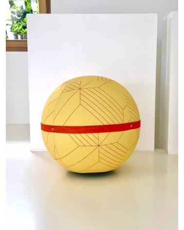 Sedia ergonomica Bloon x Panaz - Gridz Yellow - edizione limitata Bloon Paris palla da seduta pouf gonfiabile