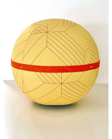 Sedia ergonomica Bloon x Panaz - Gridz Yellow - edizione limitata Bloon Paris palla da seduta pouf gonfiabile