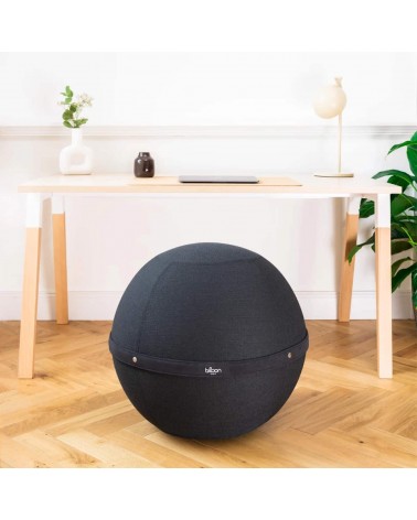 Bloon Original Nero Intenso - Sedia ergonomica Bloon Paris palla da seduta pouf gonfiabile