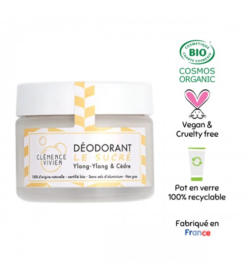 Le sucré - Deodorante naturale in crema Clémence et Vivien cosmetici naturali cosmeci svizzeri