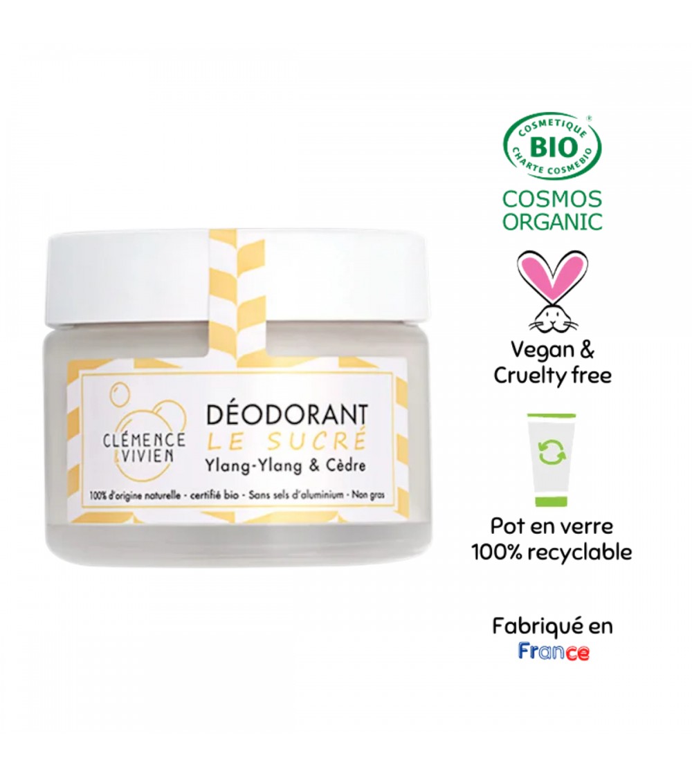 Le sucré - Deodorante naturale in crema Clémence et Vivien cosmetici naturali cosmeci svizzeri