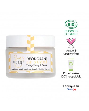 Le sucré - Deodorante naturale in crema Clémence et Vivien cosmetici naturali cosmeci svizzeri