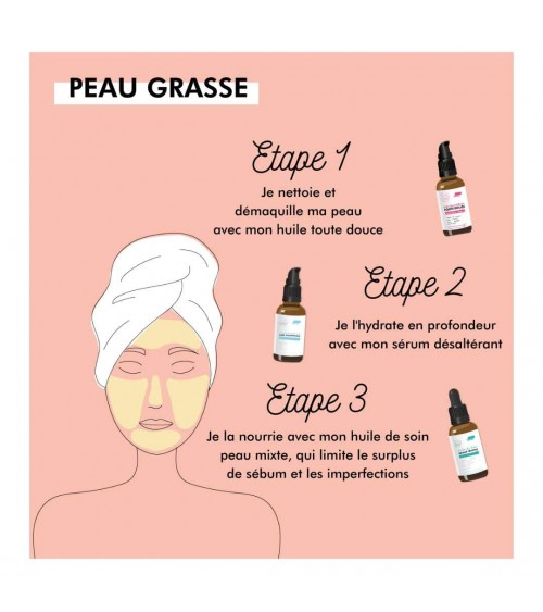 Huile démaquillante toute douce - Parfum rose muguet Clémence et Vivien cosmetique naturel de qualité vegan