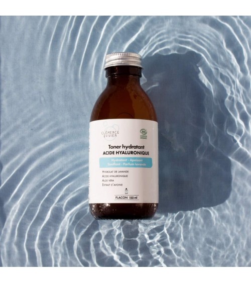 Moisturising toner - Hyaluronic acid - Lavender fragrance Clémence et Vivien vegan cruelty free cosmetic compagnies