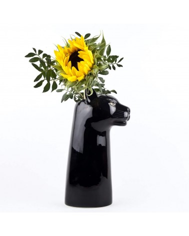 Black Panther - Large ceramic Flower Vase Quail Ceramics table flower living room vase kitatori switzerland