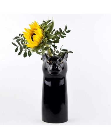 Black Panther - Large ceramic Flower Vase Quail Ceramics table flower living room vase kitatori switzerland