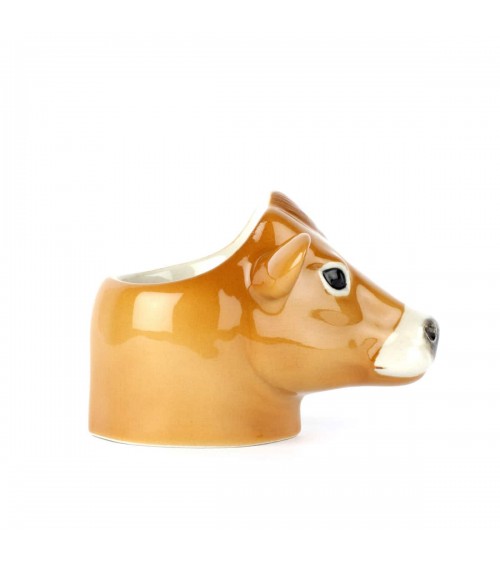 Jersey cow - Egg cup holder Quail Ceramics cute egg cup holder