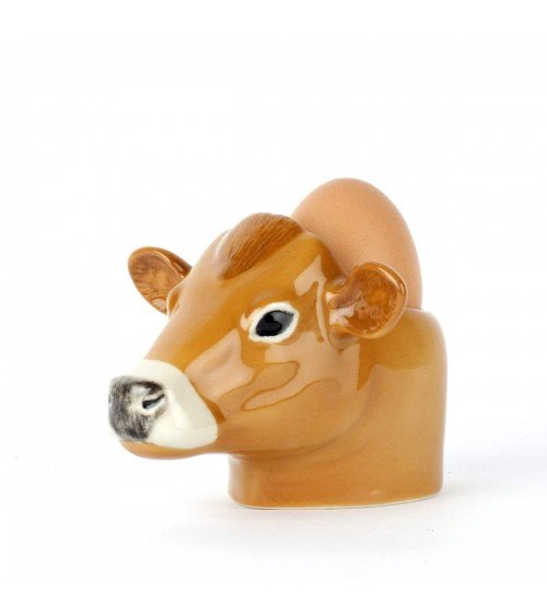 Jersey cow - Egg cup holder Quail Ceramics cute egg cup holder