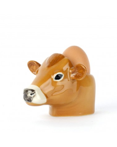 Jersey cow - Egg cup holder Quail Ceramics cute egg cup holder