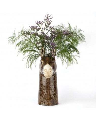 Donkey - Large ceramic Flower Vase Quail Ceramics table flower living room vase kitatori switzerland