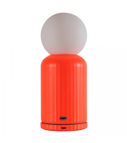 Skittle Lamp Corail - Lampe de table sans fil Lund London a poser de nuit led moderne originale design suisse