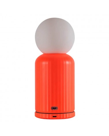 Skittle Lamp Corail - Lampe de table sans fil Lund London a poser de nuit led moderne originale design suisse