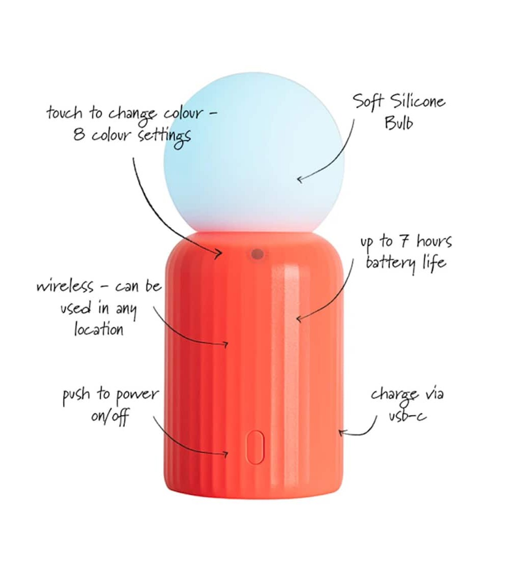 Mini Lamp Coral - Mini Cordless table lamp Lund London light for living room bedroom kitchen original designer