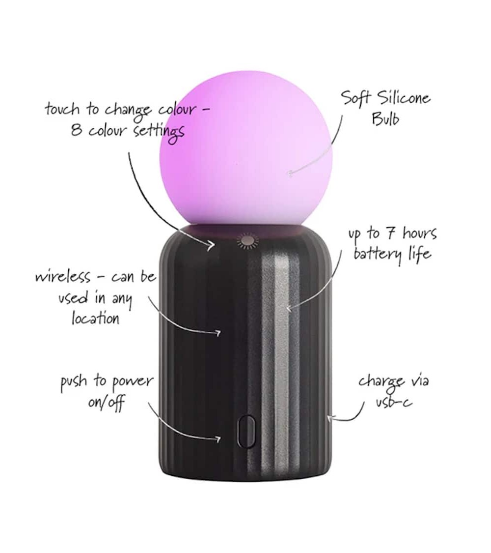 Mini Lamp Black - Mini Cordless table lamp Lund London light for living room bedroom kitchen original designer
