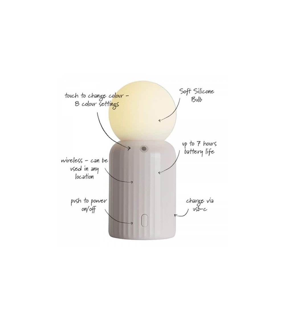 Mini Lamp White - Mini Cordless table lamp Lund London light for living room bedroom kitchen original designer