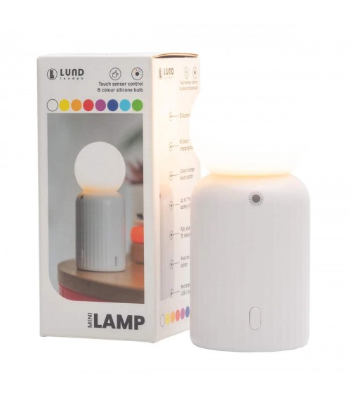 Mini Lamp Bianco - Mini Lampada da tavolo senza fili Lund London Lampade led design moderne salotto