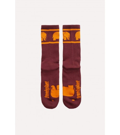 Sportsocken aus Bio-Baumwolle - Burgunderrot Trendsplant socke kuschelsocken für damen lustig herren farbige coole socken