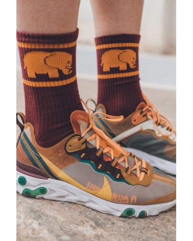 Sportsocken aus Bio-Baumwolle - Burgunderrot Trendsplant socke kuschelsocken für damen lustig herren farbige coole socken