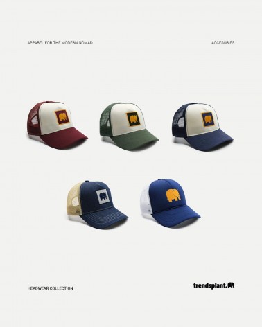 Casquette - Classic Trucker Cap - Bordeaux Trendsplant cool femme homme Kitatori Suisse