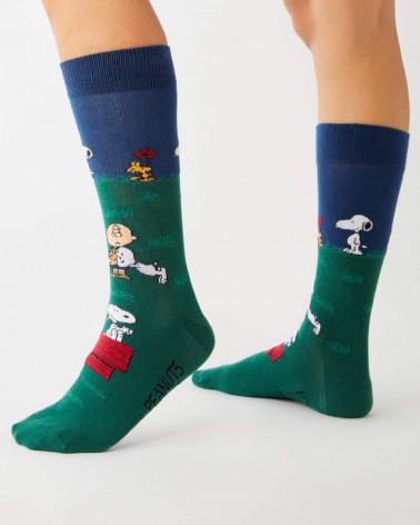 Be Snoopy Friends - Calze divertenti in cotone bio Besocks calze da uomo per donna divertenti simpatici particolari