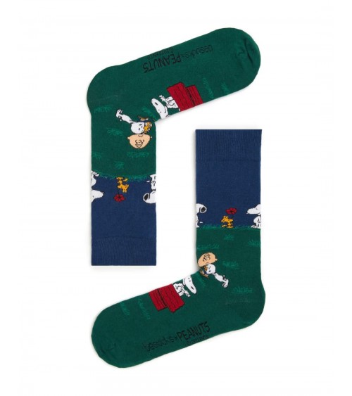 Be Snoopy Friends - Calze divertenti in cotone bio Besocks calze da uomo per donna divertenti simpatici particolari