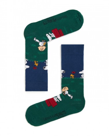 Be Snoopy Friends - Calze divertenti in cotone bio Besocks calze da uomo per donna divertenti simpatici particolari