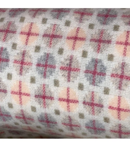 MILAN Blush - Coperta di lana merino Bronte by Moon plaid per divano in lana coperta morbida letto matrimoniale plaides 100 lana