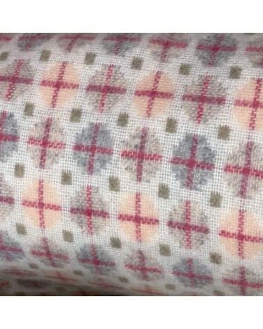 MILAN Blush - Coperta di lana merino Bronte by Moon plaid per divano in lana coperta morbida letto matrimoniale plaides 100 lana