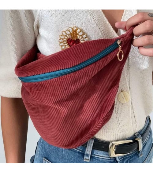 Corduroy fanny pack with diaper, changing bag - Baker Mellipou trends original kitatori