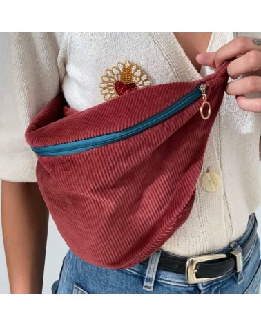 Corduroy fanny pack with diaper, changing bag - Baker Mellipou trends original kitatori