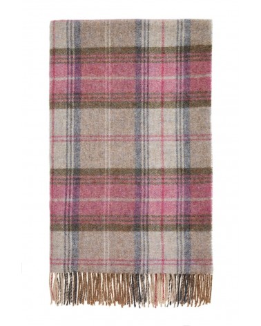 STROUD HEATHER - Shetland wool blanket Bronte by Moon warm cozy soft sofa throw blanket picnic throws and blankets