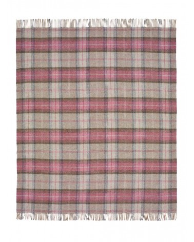 STROUD HEATHER - Coperta di lana Shetland Bronte by Moon plaid per divano in lana coperta morbida letto matrimoniale plaides ...