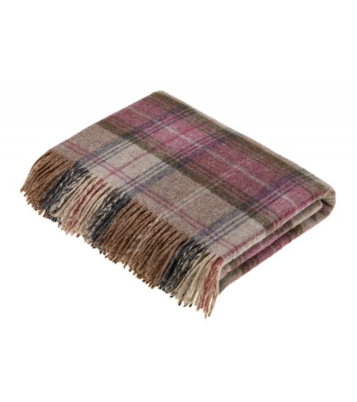 STROUD HEATHER - Decke aus Shetland-Wolle Bronte by Moon Schafwolldecke warme Woll Decken Sofa wohndecke kaufen