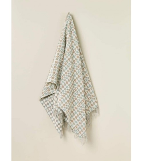 Plaid MILAN Vert menthe - Couverture en laine mérinos Bronte by Moon un plaid cocooning couverture chaude douce plaide lit