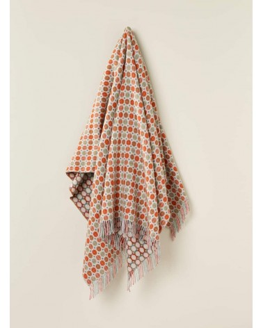 MILAN Safran - Plaid canapé, couverture en laine mérinos Bronte by Moon anglaise plaid tartan ecossais 100 laine highland