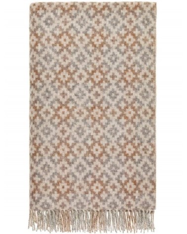 Dartmouth Natural - Pure new wool blanket Bronte by Moon warm cozy soft sofa throw blanket picnic throws and blankets