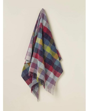 Plaid Harlequin Moorland - Couverture en pure laine vierge Bronte by Moon un plaid cocooning couverture chaude douce plaide lit