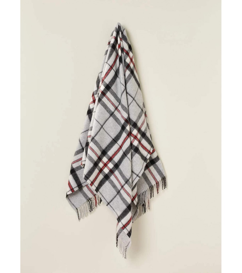 Plaid tartan Grey Thompson - couverture en laine Bronte by Moon anglaise plaid tartan ecossais 100 laine highland